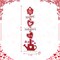 Set of 2 35.75"H Valentine's Wooden Heart & Love House Porch Decor